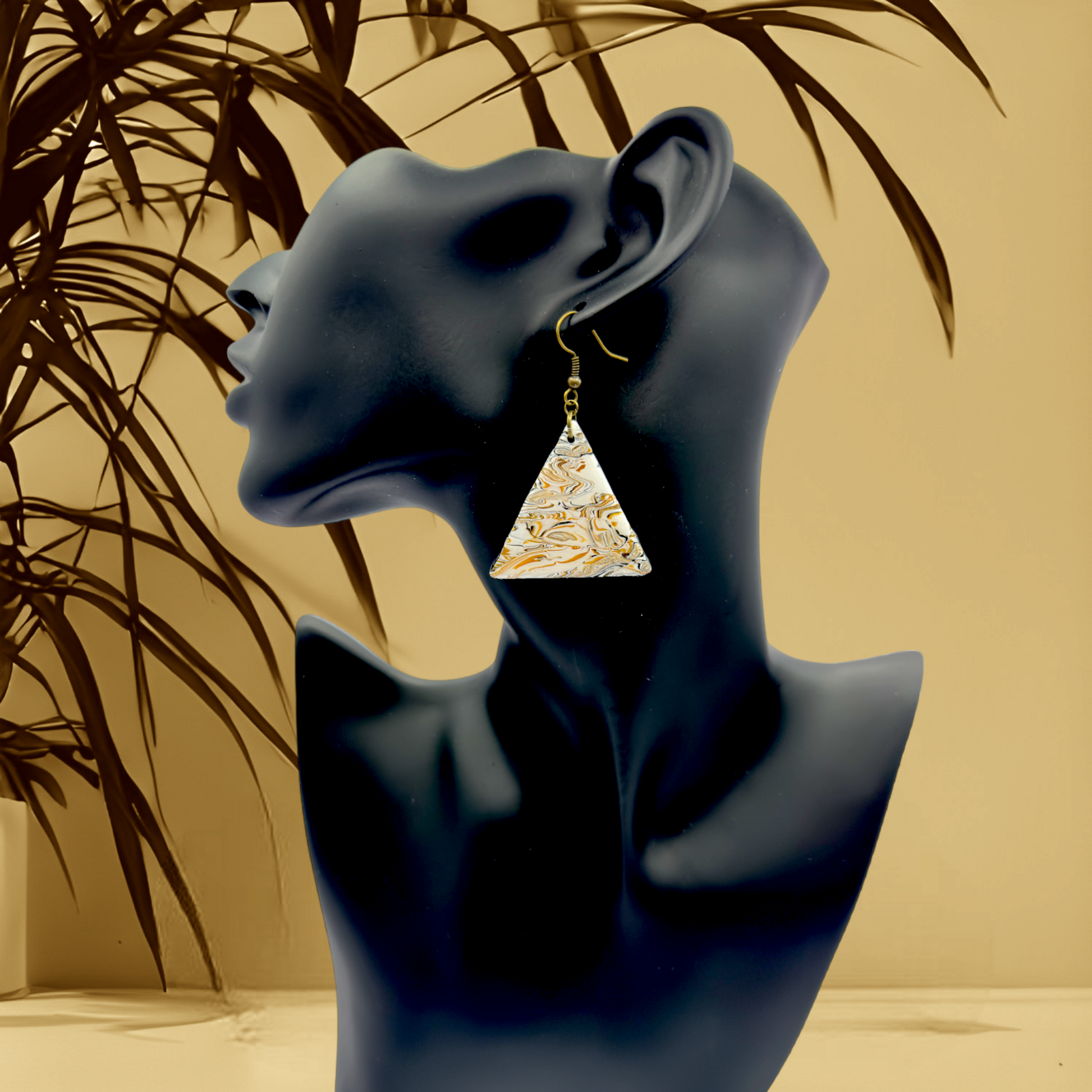 These Pretty Things Azura Collection Large Triangle Hook Earrings