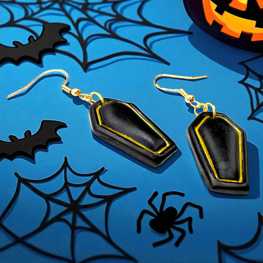 These Pretty Things Halloween Coffin Earrings