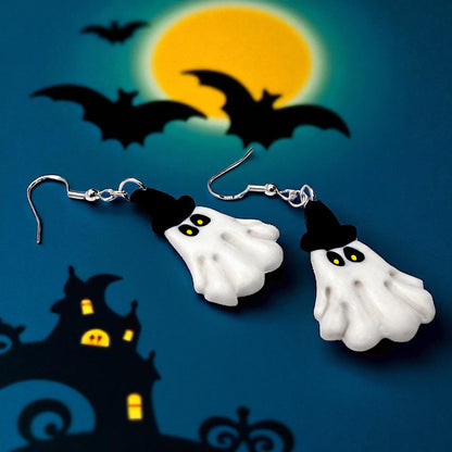 These Pretty Things Halloween Ghost With Witches Hat