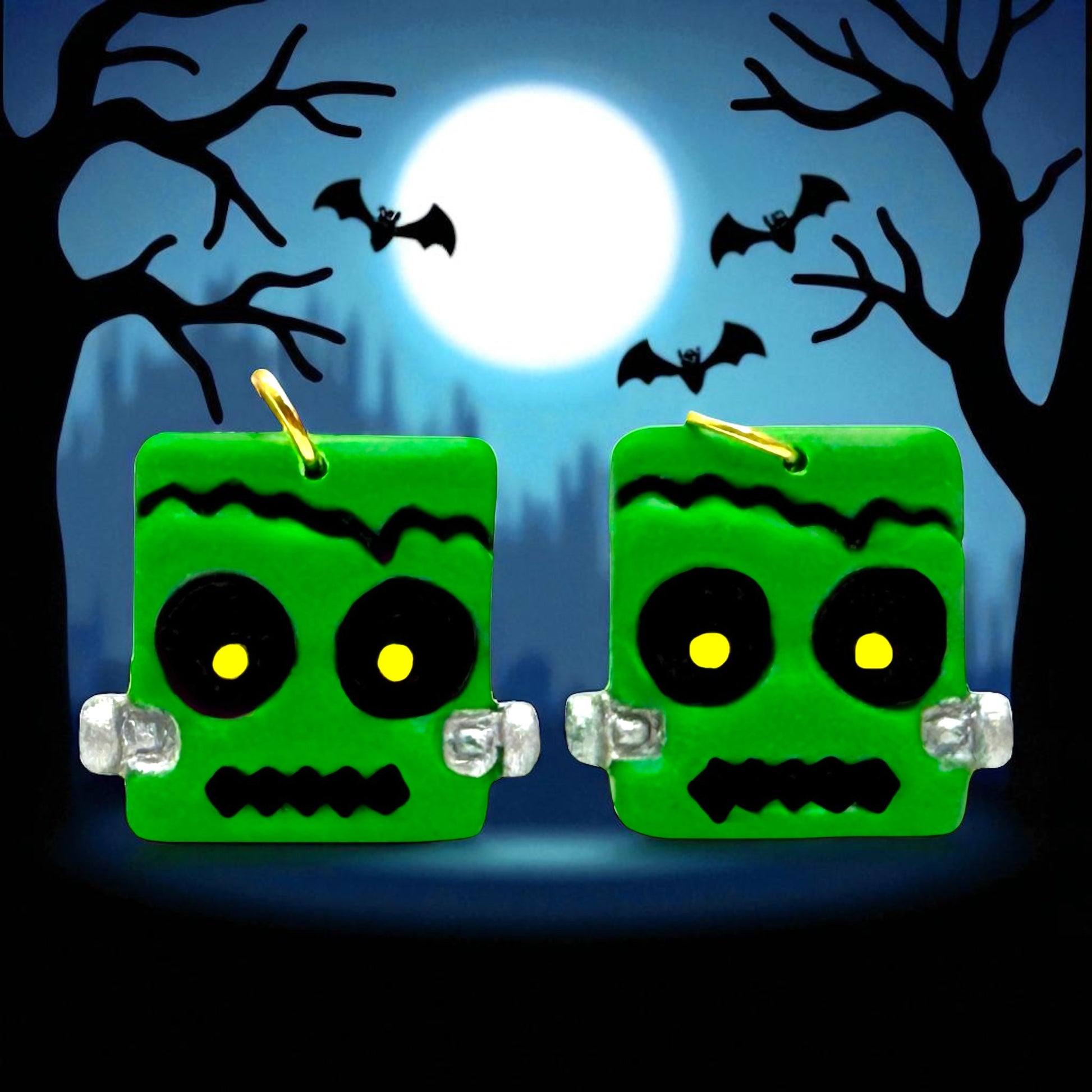 These Pretty Things Halloween Monster Earrings