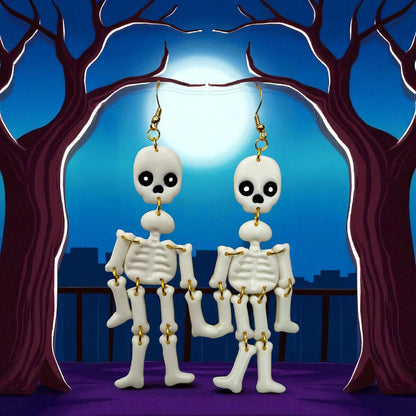 These Pretty Things Halloween Skeleton Earrings