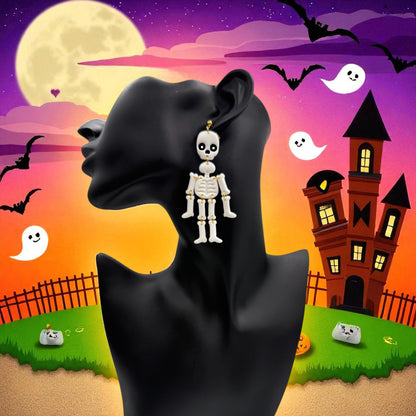 These Pretty Things Halloween Skeleton Earrings