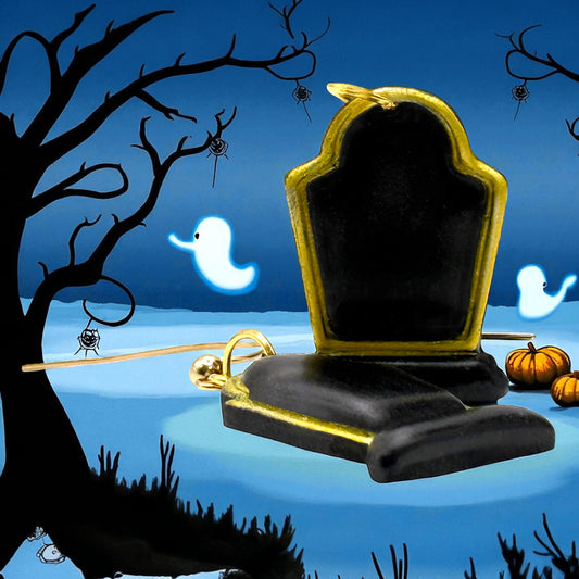 These Pretty Things Halloween Tombstone Earrings