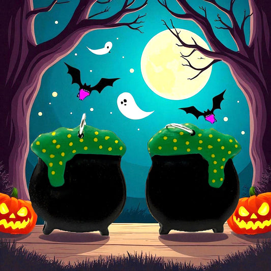 These Pretty Things Halloween Witches Cauldron Earrings
