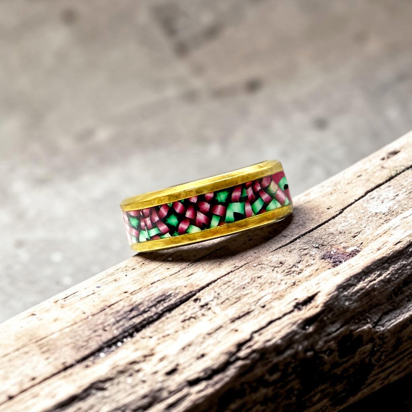 These Pretty Things Mosaic Gold Ring