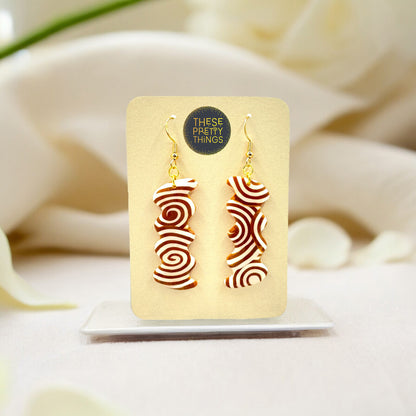 Aurum Helix Squiggly Oblong Earrings