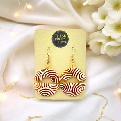 Aurum Helix Joined Semi Circles Earrings