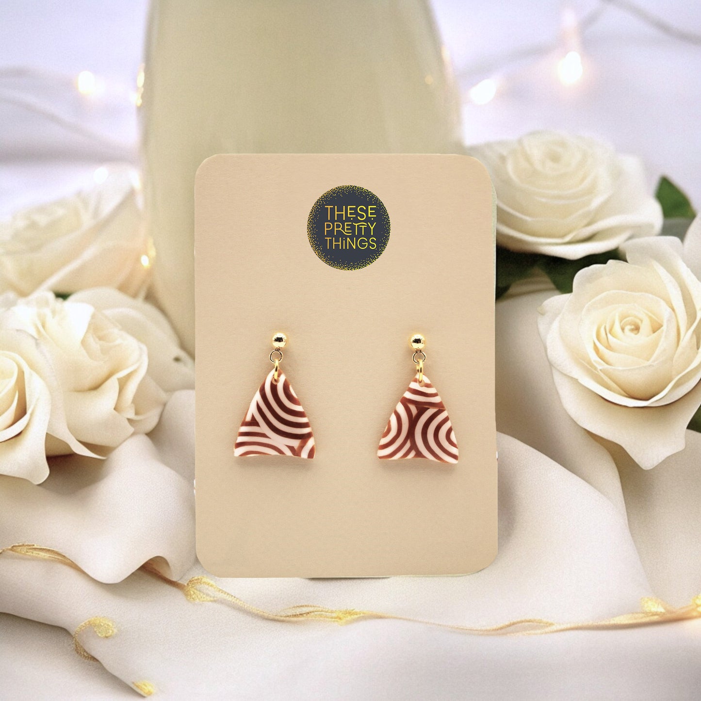 Aurum Helix Triangle Earrings