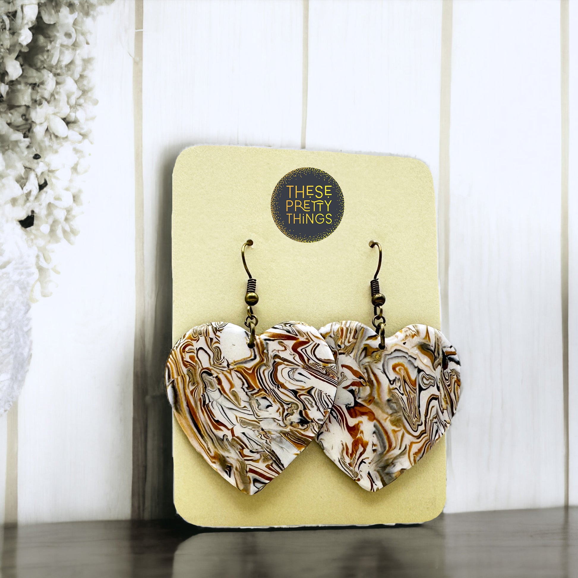 These Pretty Things Azura Collection Heart Hook Earrings
