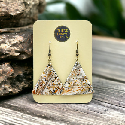 These Pretty Things Azura Collection Large Triangle Hook Earrings