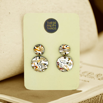 These Pretty Things Azura Collection Penny Drop Post Earrings