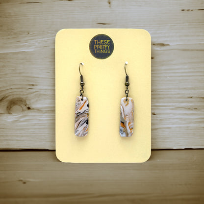 These Pretty Things Azura Collection Small Oblong Hook Earrings