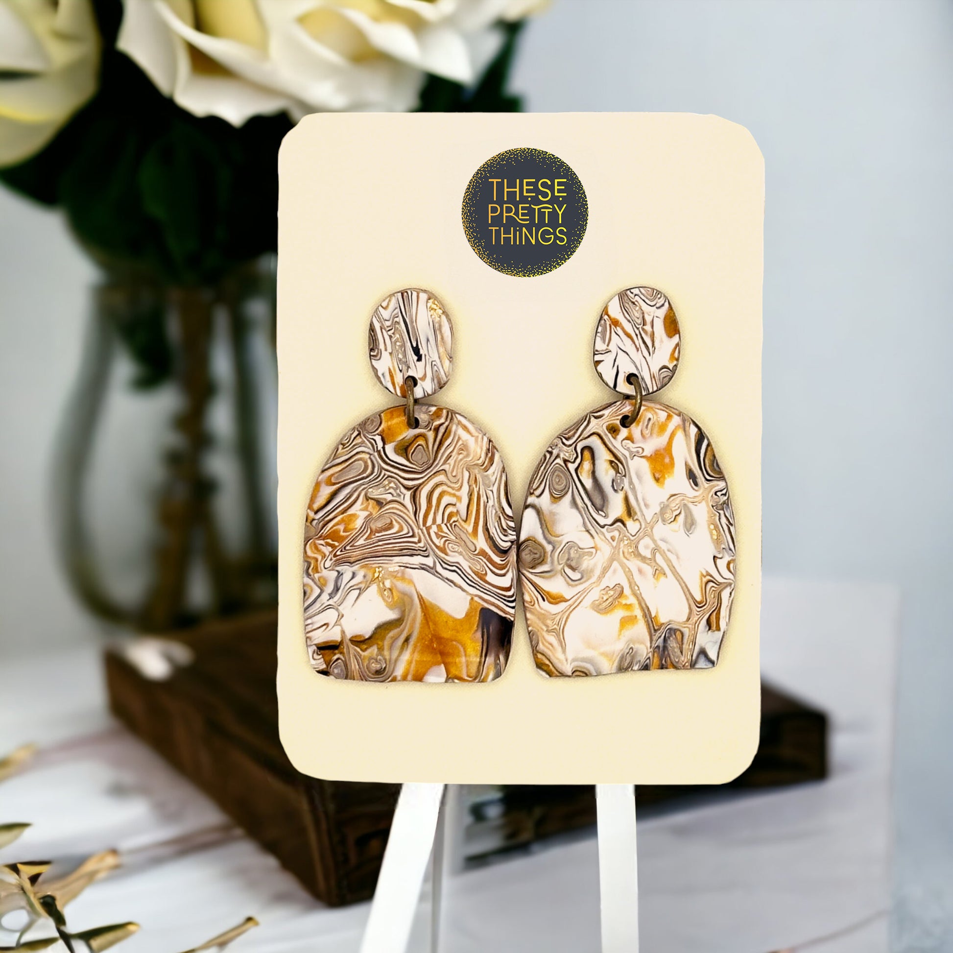 These Pretty Things Azura Collection Solid Arch Post Earrings