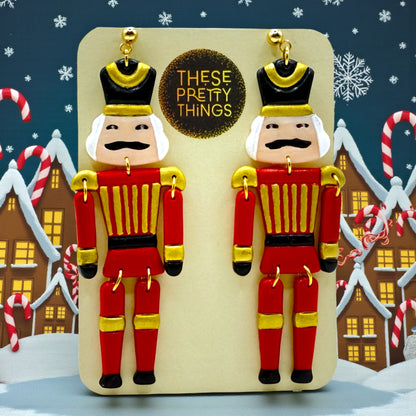 These Pretty Things Christmas Nutcracker Earriings